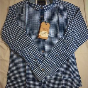 Boohoo Checkered Button Up